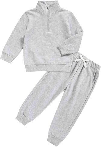 Grnshts Toddler مطابقة ملابس الفتى والفتاة سقوط ملابس طفل طويل الأكمام في فصل الشتاء مجموعات 2-6y in Kuwait