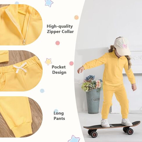 Grnshts Toddler مطابقة ملابس الفتى والفتاة سقوط ملابس طفل طويل الأكمام في فصل الشتاء مجموعات 2-6y in Kuwait