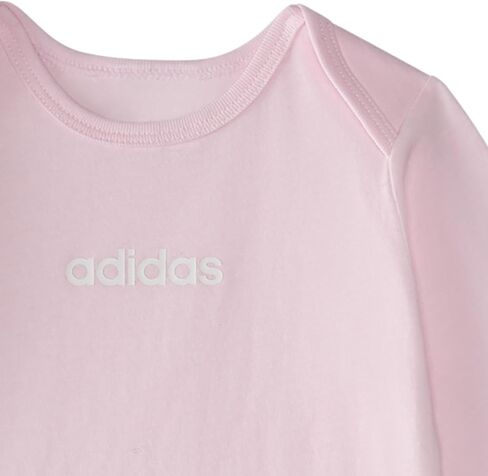 Adidas Baby-Girls 3 قطع شعار Bodyshirt & Pant Set in Kuwait