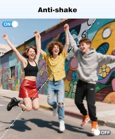 4K Digital Camera for Photography - Autofocus 64MP Vlogging Camera for YouTube Video, Dual Camera, Anti-Shake, 16X Zoom Compact Travel Cameras for Teens with 2 Batteries, 32GB Card (Black) in Kuwait