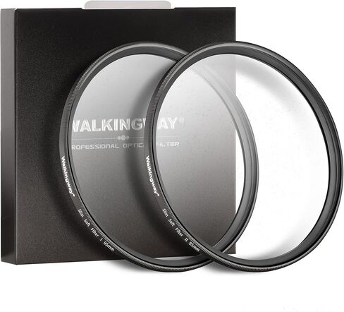 Walking Way 46mm White Mist Diffusion Filter Set (Soft 1 & 2), Soft Focus Dreamy Fog Effect Lens Filter 2pcs, Softening Diffuser For Video/Vlog/Portrait, Ultra-Slim Frame, Optical Glass, No Vignetting in Saudi Arabia