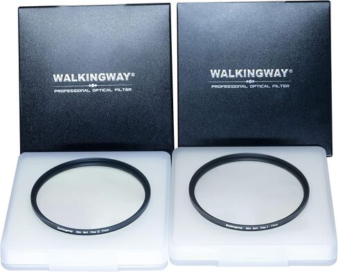 Walking Way 46mm White Mist Diffusion Filter Set (Soft 1 & 2), Soft Focus Dreamy Fog Effect Lens Filter 2pcs, Softening Diffuser For Video/Vlog/Portrait, Ultra-Slim Frame, Optical Glass, No Vignetting in Saudi Arabia