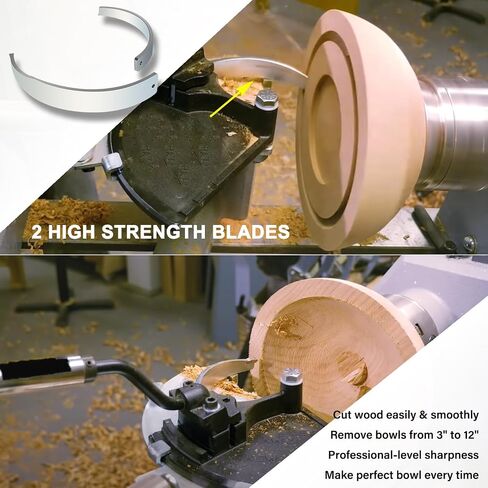 For Woodcut Bowlsaver Coring System with 2 High-Strength Blades for Coring Bowl Blanks 3" to 12" on Woodturning Lathe BSVR in Saudi Arabia