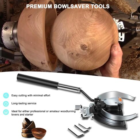 For Woodcut Bowlsaver Coring System with 2 High-Strength Blades for Coring Bowl Blanks 3" to 12" on Woodturning Lathe BSVR in Saudi Arabia