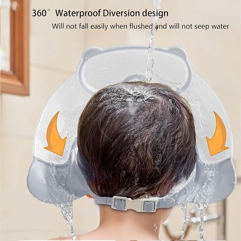 Baby Shower Cap Shield, Shower Cap for Kids, Visor Hat for Eye and Ear Protection for 0-9 Years Old Children, Cute diving goggle Shape Makes The Baby Bath More Fun (Blue) in Saudi Arabia