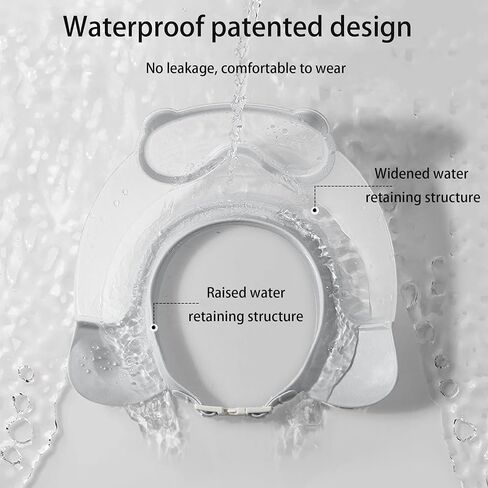 Baby Shower Cap Shield, Shower Cap for Kids, Visor Hat for Eye and Ear Protection for 0-9 Years Old Children, Cute diving goggle Shape Makes The Baby Bath More Fun (Blue) in Saudi Arabia
