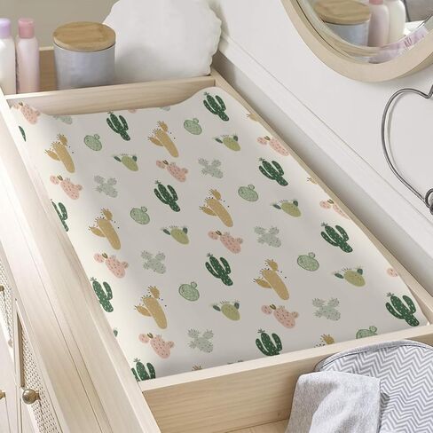 Spring Hydrangea Floral Leaves Bows Baby Changing Pad Cover, Unisex Flowers Nursery Diaper Changing Table Pad Mat Sheet for Boys Girls-16x32 in Saudi Arabia