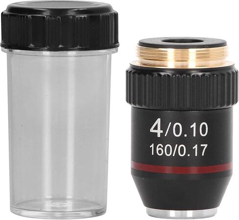 Achromatic Microscope Objective, Biological Microscope Lens, 195 Achromatic Black Objective Lens 4X High Power, Achromatic Microscope Objective in Saudi Arabia