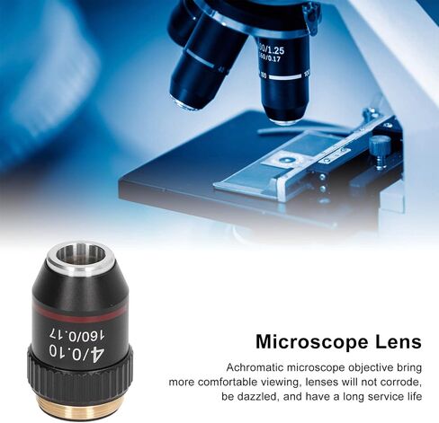Achromatic Microscope Objective, Biological Microscope Lens, 195 Achromatic Black Objective Lens 4X High Power, Achromatic Microscope Objective in Saudi Arabia