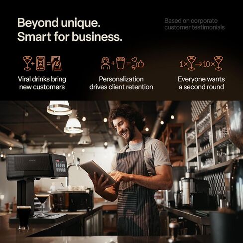 تموجات - طابعة Maker Pro الأصلية - Beverage -Top Printer لمشروبات الرغوة والحلويات | حاملي POD مزدوج للمطبوعات متعددة الألوان | صور شخصية وتصميمات شخصية | سهولة الإعداد ووسائل التواصل الاجتماعي in Kuwait