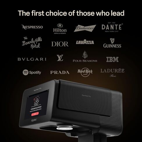تموجات - طابعة Maker Pro الأصلية - Beverage -Top Printer لمشروبات الرغوة والحلويات | حاملي POD مزدوج للمطبوعات متعددة الألوان | صور شخصية وتصميمات شخصية | سهولة الإعداد ووسائل التواصل الاجتماعي in Kuwait