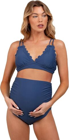 Pinkblush Scalloped V-Neck High Weist Swimsuit Swimsuit in Saudi Arabia