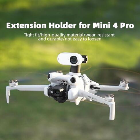 Levigo Drone Mount Adapter Bracket Compatible with DJI Mini 4 Pro, Drone Extension Adapter Action Camera Fixed Base with 1/4" Screw Adapter in Saudi Arabia