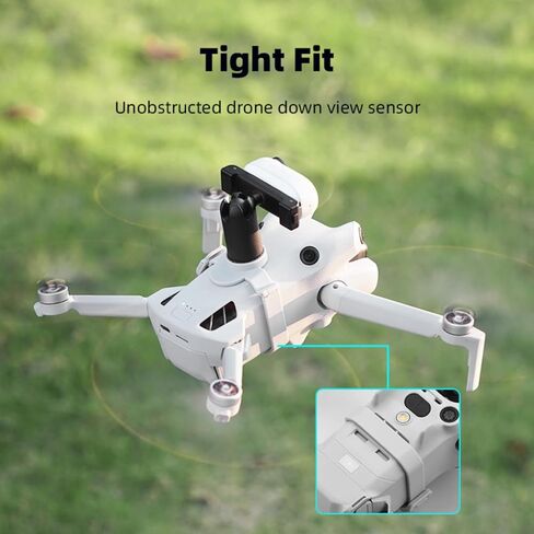 Levigo Drone Mount Adapter Bracket Compatible with DJI Mini 4 Pro, Drone Extension Adapter Action Camera Fixed Base with 1/4" Screw Adapter in Saudi Arabia