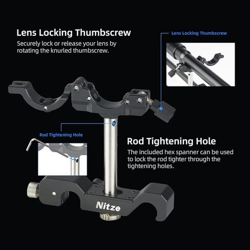 Nitze Lens Support for Laowa PeriProbe, Laowa 24mm T14 2X PeriProbe Lens - N04E2 in Saudi Arabia