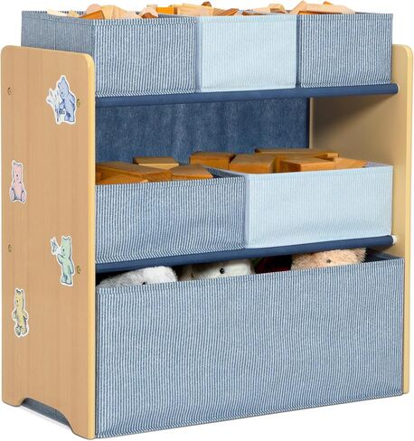 Delta Children - Gapkids 6 Bin Toy Organizer - Greenguard Gold Certified ، Indigo Blue in Saudi Arabia
