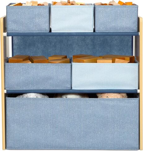 Delta Children - Gapkids 6 Bin Toy Organizer - Greenguard Gold Certified ، Indigo Blue in Saudi Arabia