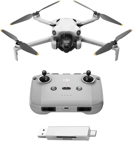 DJI Mini 4 Pro مع الملحقات ، طائرة طائرة طائرة طائرة طائرة طائرة ميني قابلة للطي مع كاميرا فيديو 4K HDR ، أقل من 249 جرام ، 34 دقيقة وقت الرحلة ، نطاق ناقل حركة فيديو بحد أقصى 20 كم ، C0 (قارئ البطاقة + بطاقة الذاكرة) in Kuwait