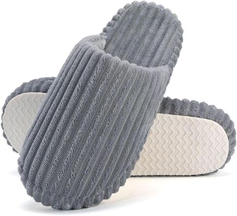 Women Arch Support Slippers – House Bedroom Slippers for Woman, Orthopedic Shoes for Plantar Fasciitis, Corduroy Closed Toe Ladies Slides Outdoor 5-11 in Saudi Arabia