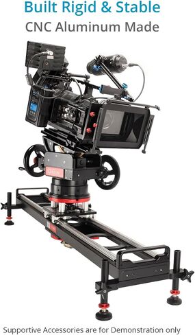 Proaim Flyking 6ft Precision Camera Slider (Mitchell Mount) with 360° Pan & Shock-Absorber Soft Stop End. Compatible with Mitchell/Bowl Tripod. Payload up to 70kg / 154lb. in Saudi Arabia