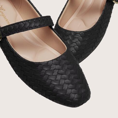 ماري جين أحذية النساء شقق باليه مع حزام مربع إصبع الشوكي ماريجانيس للنساء الأنيقة مريحة in Kuwait