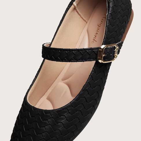 ماري جين أحذية النساء شقق باليه مع حزام مربع إصبع الشوكي ماريجانيس للنساء الأنيقة مريحة in Kuwait