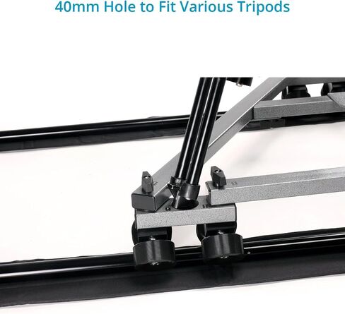 Proaim Swift Camera Camera Track Dolly System for Movidmakers. 28 "المسافة المركزية. حمولة تصل إلى 159 كجم / 350 رطل in Saudi Arabia