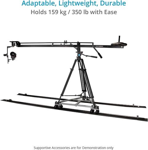 Proaim Swift Camera Camera Track Dolly System for Movidmakers. 28 "المسافة المركزية. حمولة تصل إلى 159 كجم / 350 رطل in Saudi Arabia