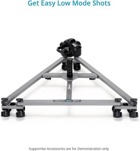 Proaim Swift Camera Camera Track Dolly System for Movidmakers. 28 "المسافة المركزية. حمولة تصل إلى 159 كجم / 350 رطل in Saudi Arabia