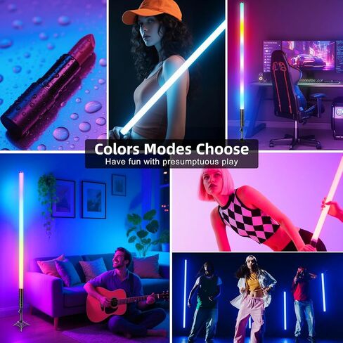 4 Pack 4ft Tube Lights مع ترايبود ، بطارية قابلة لإعادة الشحن 5200 مللي أمبير في الساعة ، والرقص الصوتي - المنشط للموسيقى ، وأنبوب خفيف 10 مستوى ، و 500 تأثيرات دي جي الغلاف الجوي للتصوير الفوتوغرافي والحفلات والرقص in Saudi Arabia