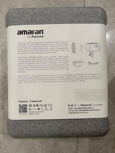 Aputure Amaran 300C مع طقم حامل خفيف 280 سم ، 300 واط 2500K إلى 7500K Bowens Mount مستمر LED LED LID BLUETOOTH CONTRIN in Kuwait