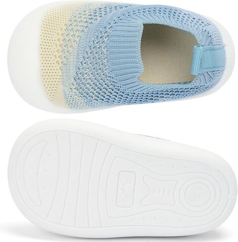 Baby Shoes & Socks - Non-Slip Soft Sole Slippers for Boys & Girls - Breathable Mesh Infant Sneakers in Kuwait