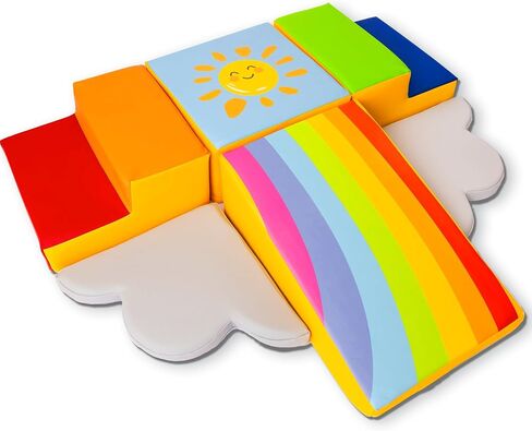 Captivating Non-Toxic Foam Climbing Blocks for Toddlers – 6-Piece Soft Play Set for Motor Skills, Crawling & Color Learning – Easy-to-Clean, Eco-friendly, Anti-Slip Indoor Climber for Toddlers in Saudi Arabia