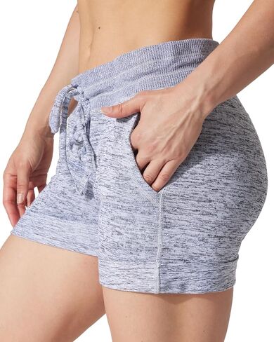 90 Degree By Reflex سروال قصير مريح وناعم مع جيوب ورباط للنساء - 1X in Saudi Arabia