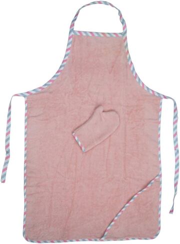 Topwon Apron Baby Bath Payel Fleece Baby Washing with Washing Glove Large Large Land Land Free Free Wited Wideel (Gray) in Saudi Arabia