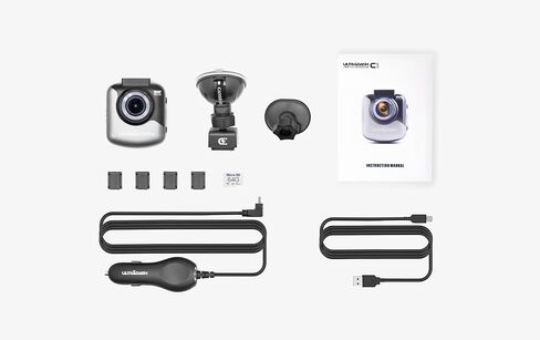 UltraDash Dash Cam, Magnetic Charging Mount, HDR High-end Night Image Sensor, 6 Layers Glass F1.8 140 Degree Wide Angle Lens, G-Sensor, 2 Inch LCD, Super Capacitor, Loop Recording in Kuwait