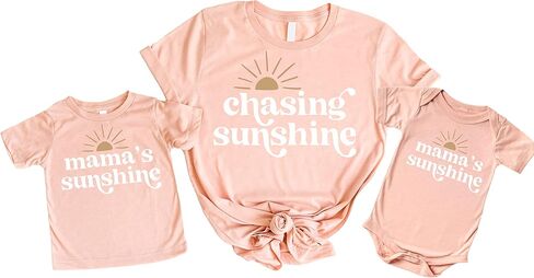 Olive Loves Apple Mommy & ME MACTING SUNSINE SUNSHINE MAMA'S SUNSHINE SIRTS & BODYSITS للأطفال والكبار in Saudi Arabia