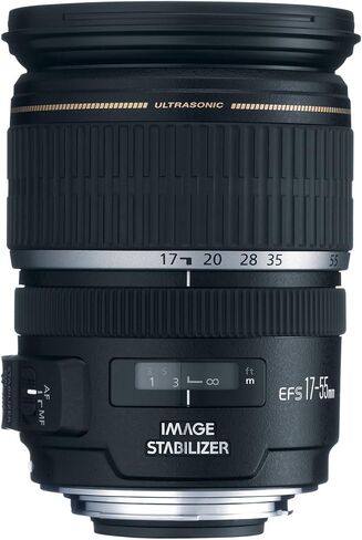 Canon EF-S 17-55mm f/2.8 IS USM Lens for Canon DSLR Cameras, Black - 1242B002 in Saudi Arabia