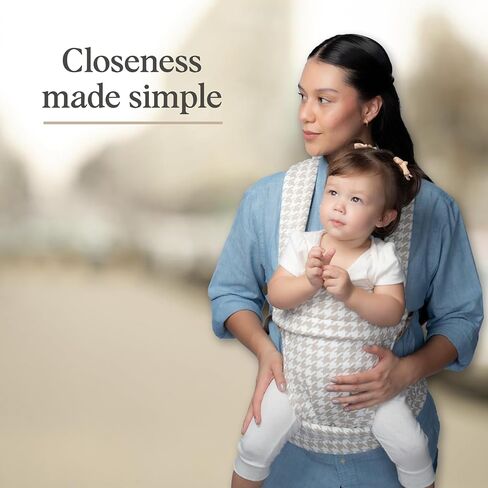 Cub & Co Ergonomic Baby Carrier Newborn to Toddler-4-in-1 قابل للتعديل مع دعم الرأس والقطبار ، والنسيج القابل للتنفس ، وتصميم خصر مبطن وتصميم جاهز للسفر (Houndstooth) in Saudi Arabia