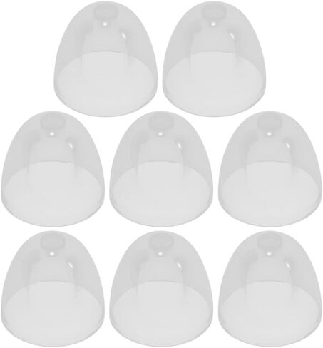 Pretyzoom 8pcs قفص زجاجة الحليب قبة غطاء غطاء حبوب تغذية الحلمات غطاء القطر 2.44 بوصة in Saudi Arabia