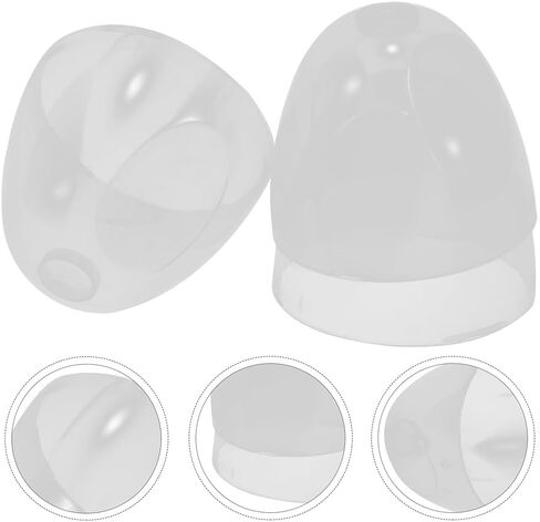 Pretyzoom 8pcs قفص زجاجة الحليب قبة غطاء غطاء حبوب تغذية الحلمات غطاء القطر 2.44 بوصة in Saudi Arabia