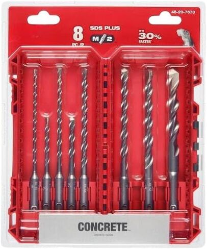 48-20-7673 لأداة Milwaukee 8 PC. 2 قاطع م/2 SDS- زائد الحفر المطرقة دوارة بت in Kuwait