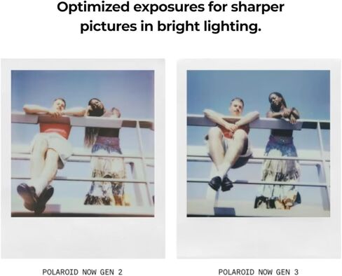 Polaroid Now Generation 3 Camera Fructant Camera مع حامل ثلاثي القوائم وحزمة ضبط تلقائي للصورة (أرجوانية) مع مجموعة ألوان وأفلام (3 عناصر) in Saudi Arabia