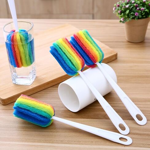 Bottle Brush Long Handle, Soft Bottle Cleaner Washer-Easy to Clean, Cleaning Brush for Washing Wine/Beer/Sport Well/Thermos/Glass in Saudi Arabia