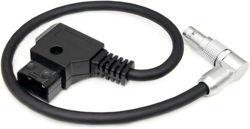 HENGYONGTA D-tap to RED Komodo Cinema Camera Flexible Power Cable, Adjustable Right Angle 2-Pin Female Plug for V-Mount or Gold Mount Battery (23.6 INCH / 60CM Adjustable) in Kuwait