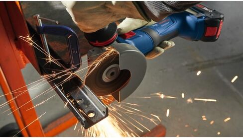 BOSCH GWX18V-8N Professional 18V X-Lock Lockless 4-1/2 بوصة المطحنة مع مفتاح الشرائح ، مبادلة قرص خالية من الأدوات (أداة عارية ، متجددة) in Saudi Arabia