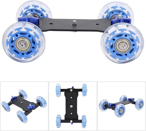 Camera Dolly Wheel, 10KG Load Rail Roller Track Slider Skater Car for DSLR Camera Camcorder in Saudi Arabia