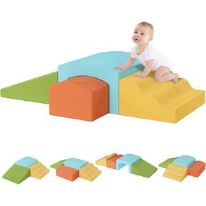 ألعاب تسلق الأطفال الصغار الداخليين ، كتل تسلق الأطفال ، متسلق الرغوة الناعمة للأطفال الصغار ، وعبّر هياكل متسلق الصالة الرياضية لطفل صغير 1-3 ، وملعب للأطفال ، ومجموعة من 4 قطع in Kuwait