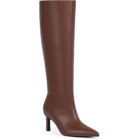 أحذية عالية للنساء للنساء 2.56 "كعب هريرة مسجلة إصبع القدم في الخريف فستان الشتاء بأحذية طويلة للنساء in Kuwait