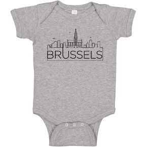 TATY Kids Skyline Brussels Belgium Baby Infant Bodysuit in Saudi Arabia